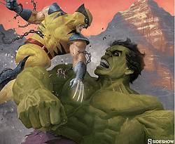 Sideshow Collectibles Hulk and Wolverine: Variant Framed Premium Art Print Giveaway