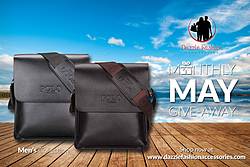 Men's Leather Crossbody Bag Up for Grabs Giveaway