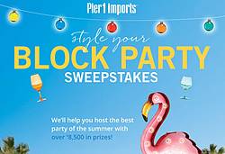 Pier 1 Imports Style Your Block Party Sweepstakes