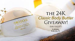 Orogold Cosmetics: 24K Classic Body Butter Giveaway