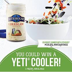 Litehouse Foods Coleslaw Yeti Cooler Sweepstakes