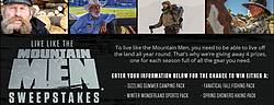 History Channel Live Like the Mountain Men Sweepstakes