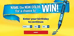 Crayola Name the New Color Sweepstakes