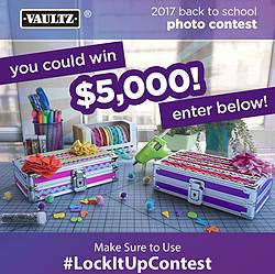 Vaultz Back to School Photo LockItUp Cash Contest