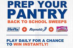 Prep Your Pantry Back to School Instant Win Game