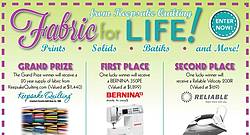Keepsake Quilting Fabric for Life Sweepstakes