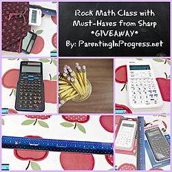 Parenting in Progress: 1 of 3 Prizes From Sharp Calculators Giveaway