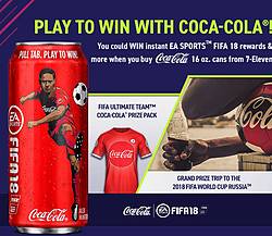 Coca-Cola FIFA 18 Instant Win Game & Sweepstakes