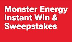 Coca-Cola and Monster Energy Instant Win Game & Sweepstakes