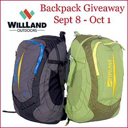 Pausitiveliving: WillLand Outdoors Backpacks Giveaway