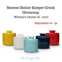 Thehomespunchics: Sweese Butter Keeper Crock Giveaway!