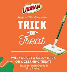 Libman Trick or Treat Instant Win Game