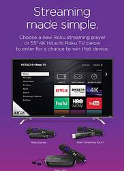 Meet the New Roku Streaming Device Lineup Sweepstakes