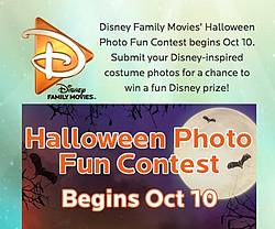 Disney Family Movies Halloween Photo Fun Contest