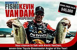 Bassmaster Fish With Kevin VanDam Sweepstakes