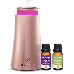 Shop With Me Mama: GuruNanda RoseGold Tower Oil Diffuser and Two Essential Oils Giveaway