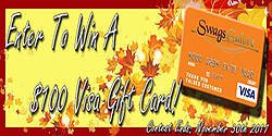 Swags Galore $100 Visa Gift Card Giveaway