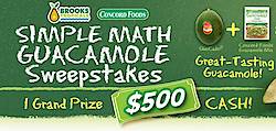 Concord Foods Simple Math Guacamole Sweepstakes