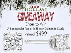 James Free Diamond Stud Earrings Holiday Giveaway