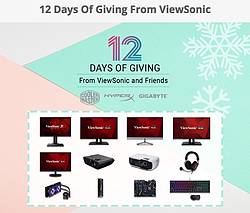 ViewSonic 12 Days of Giving Sweepstakes
