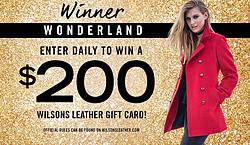 Wilsons Leather Winter Wonderland Gift Card Giveaway