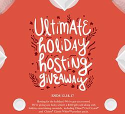 Chinet Ultimate Holiday Hosting Giveaway