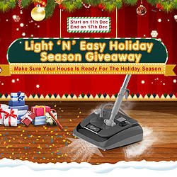 Lightneasy 2-in-1 Vacuum Steam Mop Cleaner Giveaway