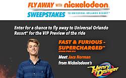 Nickelodeon Fly Away With Nick Sweepstakes