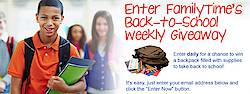 FamilyTime Back To School Weekly Giveaway