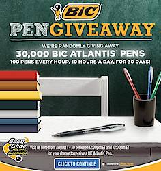 BIC Atlantis Pen Giveaway