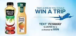Minute Maid and Simply April/May Text to Win Program