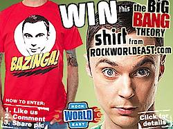 Rock World East: Bazinga "Big Bang Theory" T-shirt Giveaway