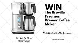 One Smiley Monkey: Breville Precision Brewer Coffee Maker Giveaway