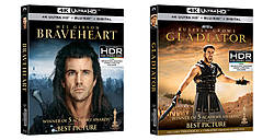 Irish Film Critic: Win a Copy of “Braveheart” & “Gladiator” on 4K Ultra HD