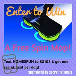 Homespun Chics: Rechargeable Spin Mop Giveaway