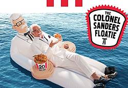 KFC Colonel Sanders Floatie Giveaway