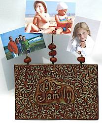 Lisa D Pottery: Artisan Made Stoneware Photo Holder Giveaway