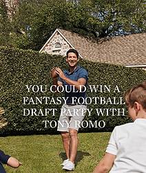 Tony Romo & Chaps Ultimate Draft Day Sweepstakes