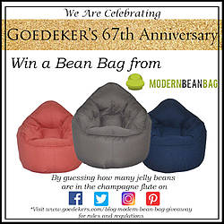 67th Anniversary Modern Beanbag Chair Giveaway