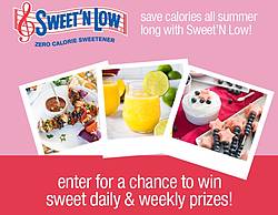 Sweet’N Low Summer of Sweet Calorie Savings 2018 Sweepstakes