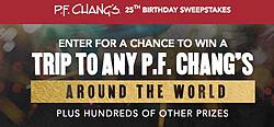 P.F. Chang’s 25th Birthday Instant Win Game
