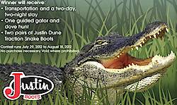 Academy Sports + Outdoors: Ultimate Gator Hunt & Justin Boots Sweeps