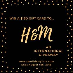 Sensiblestylista: $150 Gift Card to H&M Giveaway
