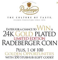 Radeberger Gold Standard Instant Win Game