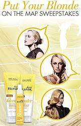 John Frieda Putting Blondes On The Map Sweepstakes