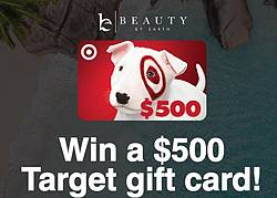Beauty by Earth $500 Target Gift Card Giveaway