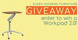 Sleek Modern Furniture Workpad Giveaway