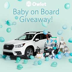 Owlet Baby Care Baby on Board Giveaway