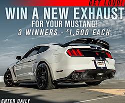 American Muscle Get Loud Mustang Exhaust Giveaway