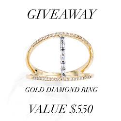 $550 Diamond and Gold Ring Giveaway